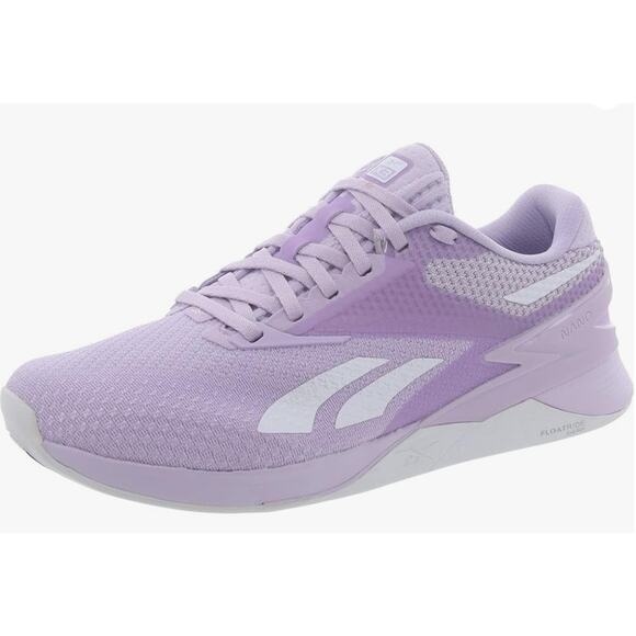 Reebok Women's Nano X3 Cross Trainer, Purple Oasis/Cold Grey/Vector Blue, 8 - Picture 1 of 8